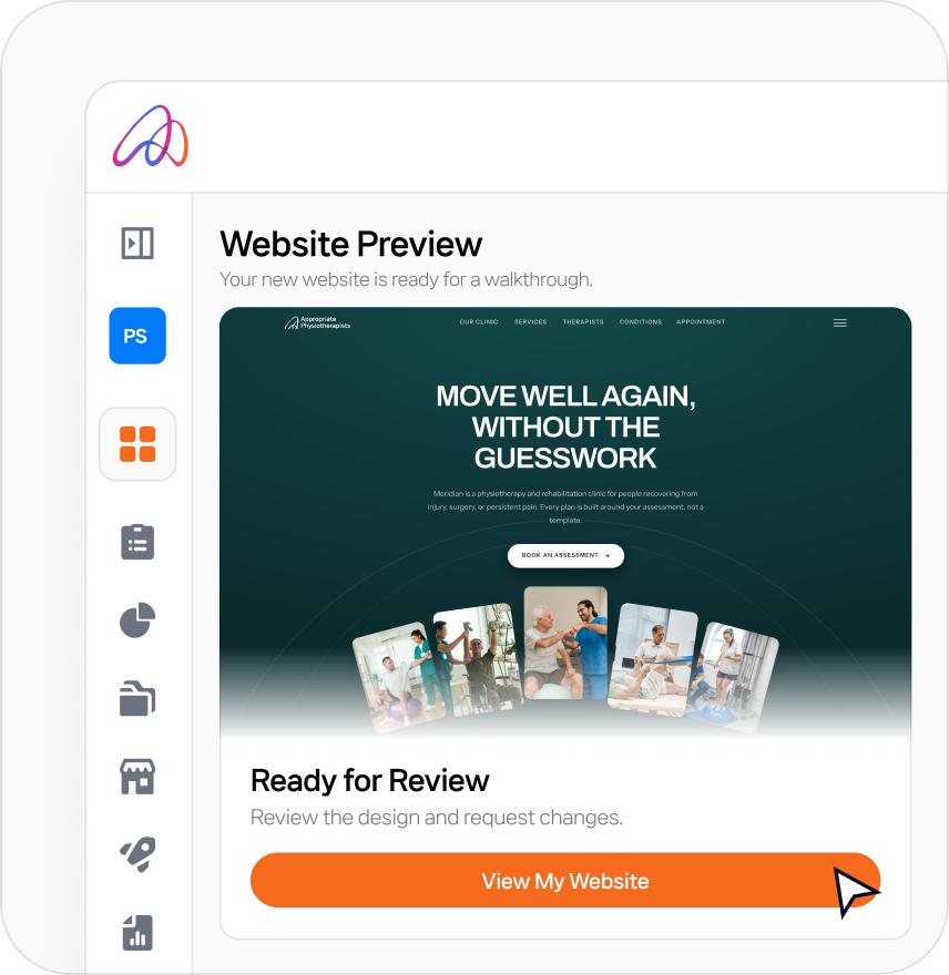 Website preview ready for review and feedback